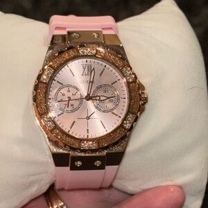 Guess pink watch